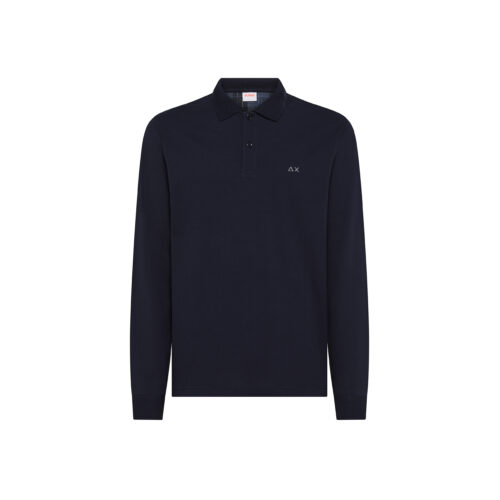 POLO CONTRAST FABRIC ELBOW L/S - A45108