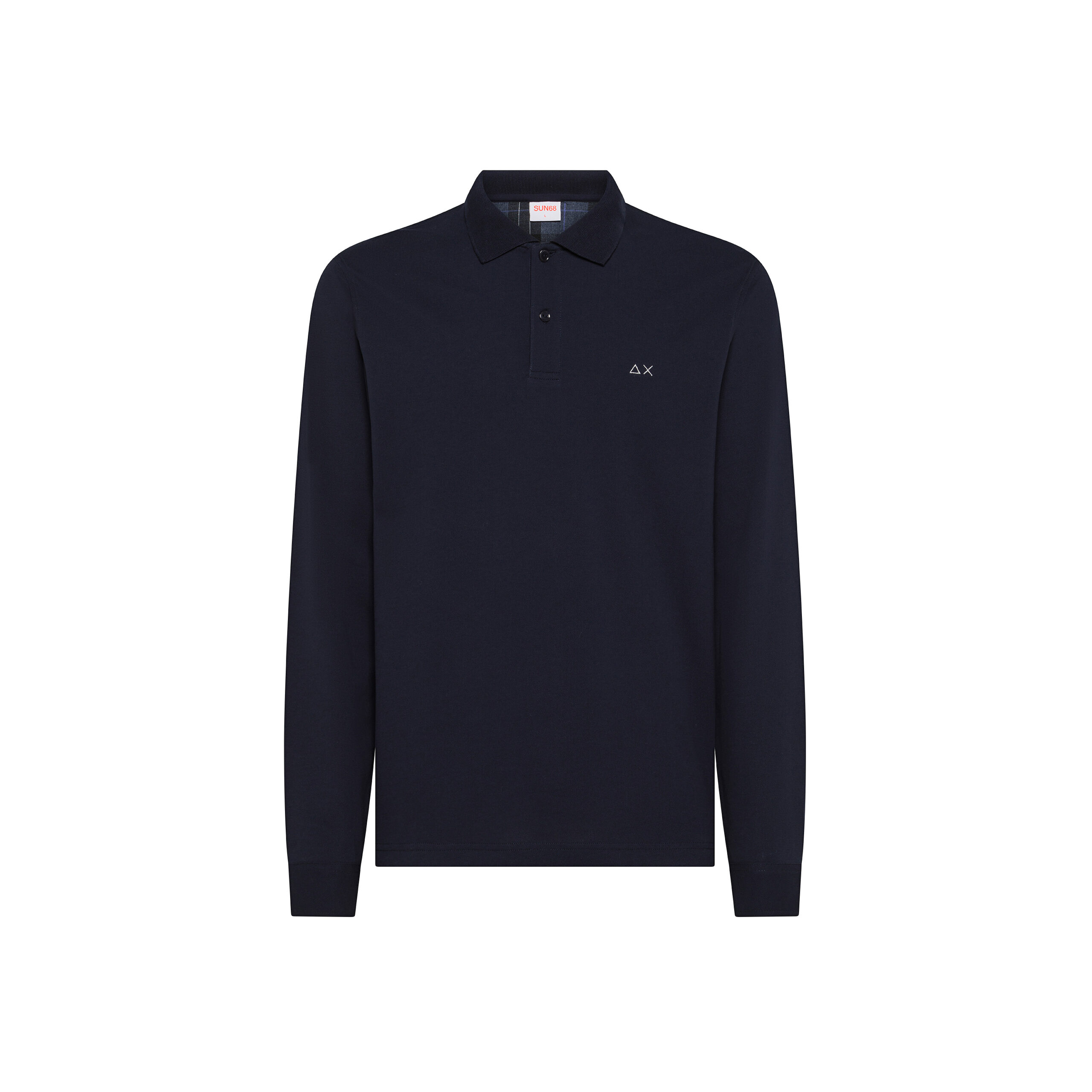 POLO CONTRAST FABRIC ELBOW L/S - A45108