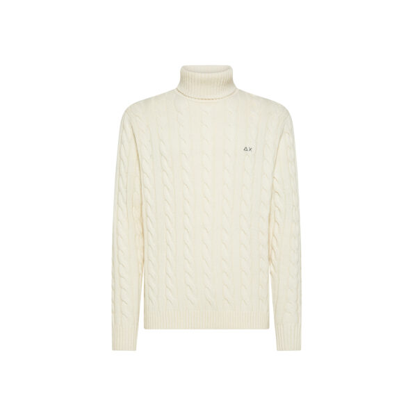 TURTLE SWEATER CABLE KNIT L/S - K45139